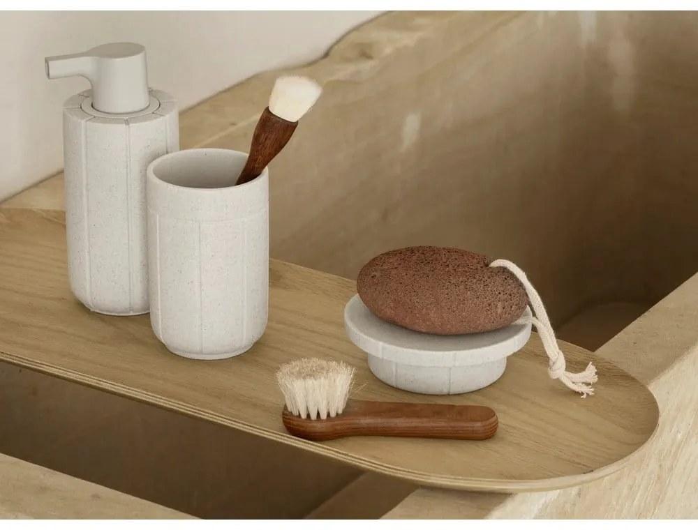 Dispenser per sapone grigio scuro in poliresina 300 ml Kua – Blomus