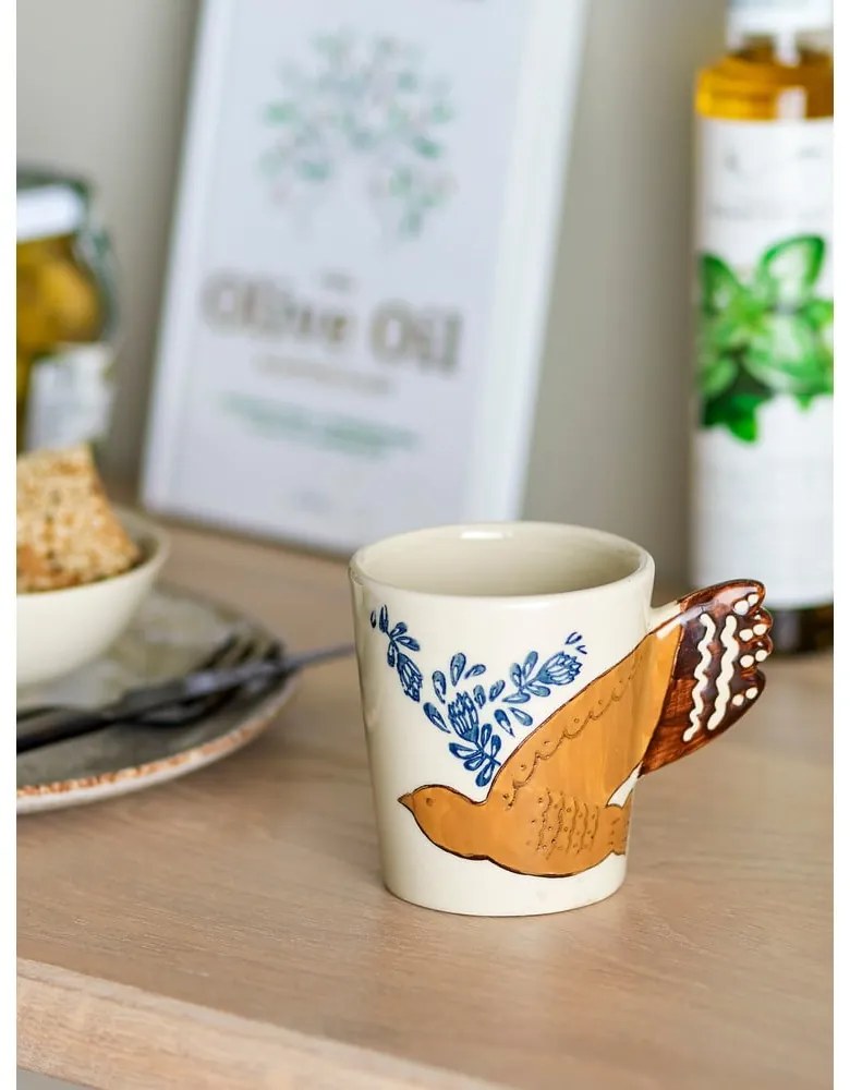 Tazza in gres crema 260 ml Hezha - Bloomingville