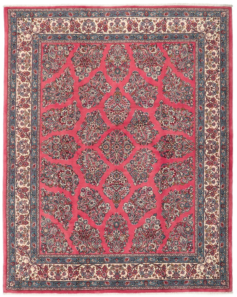 Sarouk Tappeto 220 x 270 (Iran) Annodato A Mano