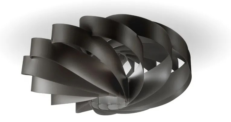 Plafoniera Moderna Flat Polilux ® Nero 3 Luci E27