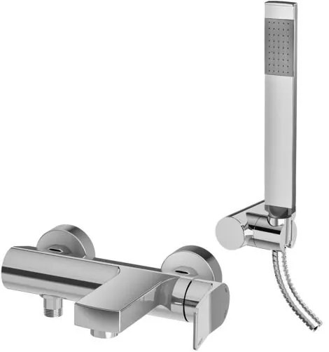 Paffoni Tilt Ti026cr Miscelatore Vasca Con doccetta E Supporto a muro fisso in abs Cromo