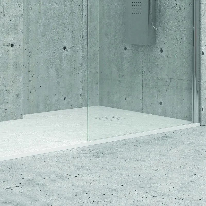 Piatto doccia pietra 100x160 colore bianco - KAMALU