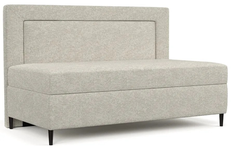 Letto singolo imbottito grigio e beige 80x200 cm Alba - Maison de Rêve