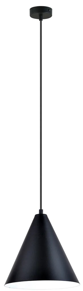 Sospensione Nordica Ninhursag 1 Luce In Acciaio Nero