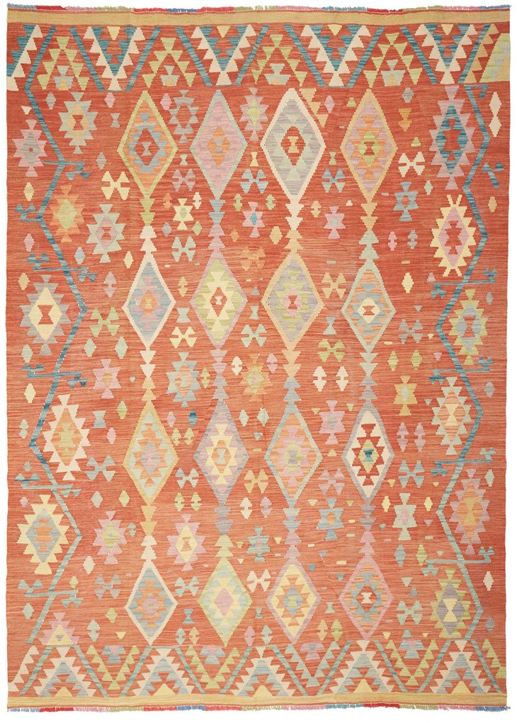 Kilim Tappeto 280x200 (Pakistan) Tessuto A Mano