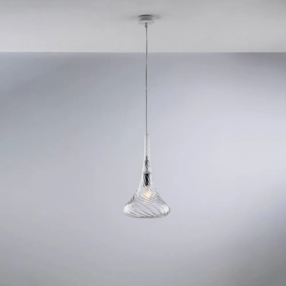 Lampadario Contemporaneo Nemesi Metallo Trasparente 1 Luce E27