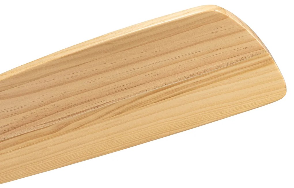 Ventilatore da soffitto bianco con legno 131,5 cm con LED dimmerabile con telecomando - Jerri