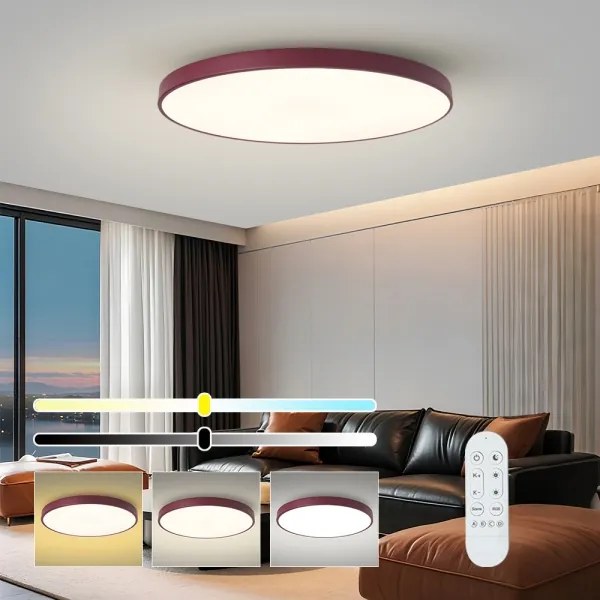 Brilagi-LED Lampada dimmerabile POOL SMART LED/128W/230V 100 cm Wi‑Fi Tuya + telecomando bordeaux