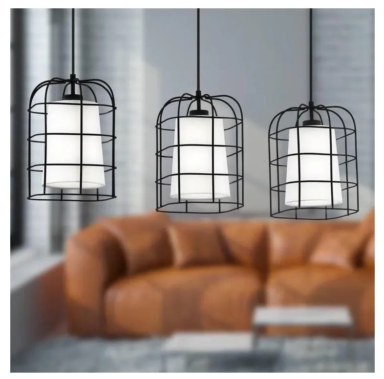 Eglo 43355 - Lampadario a sospensione con filo BITTAMS 3xE27/28W/230V