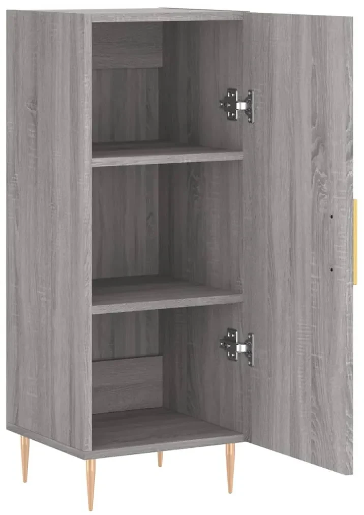 Credenza grigio sonoma 34,5x34x90 cm in legno multistrato