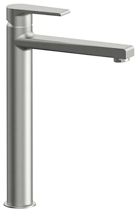 Miscelatore lavabo alto Mariani serie Artic in ottone spazzolato