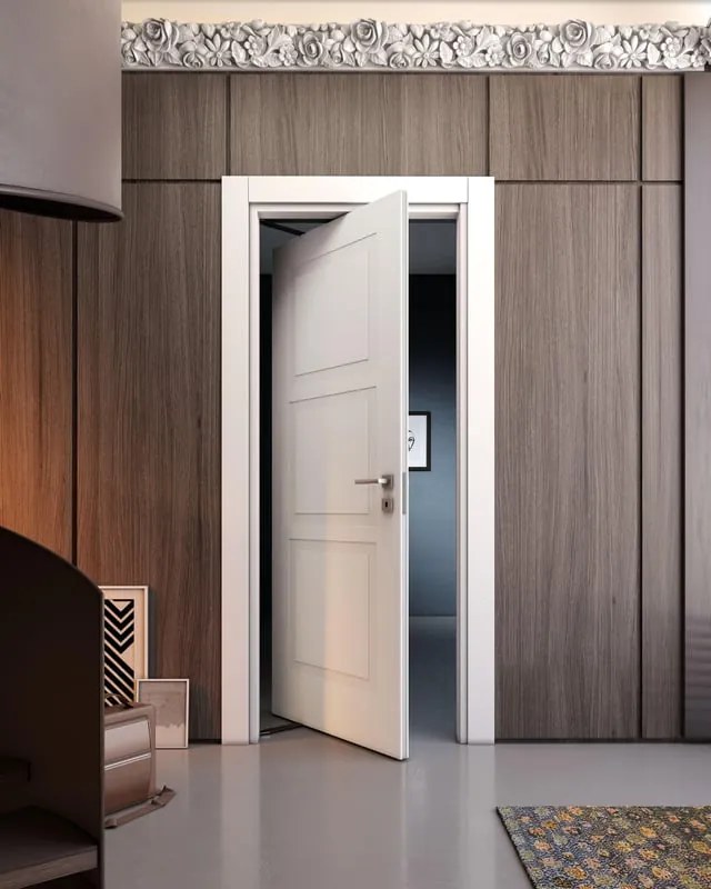 Porta rototraslante Belfast bianco L 80 x H 210 cm sinistra