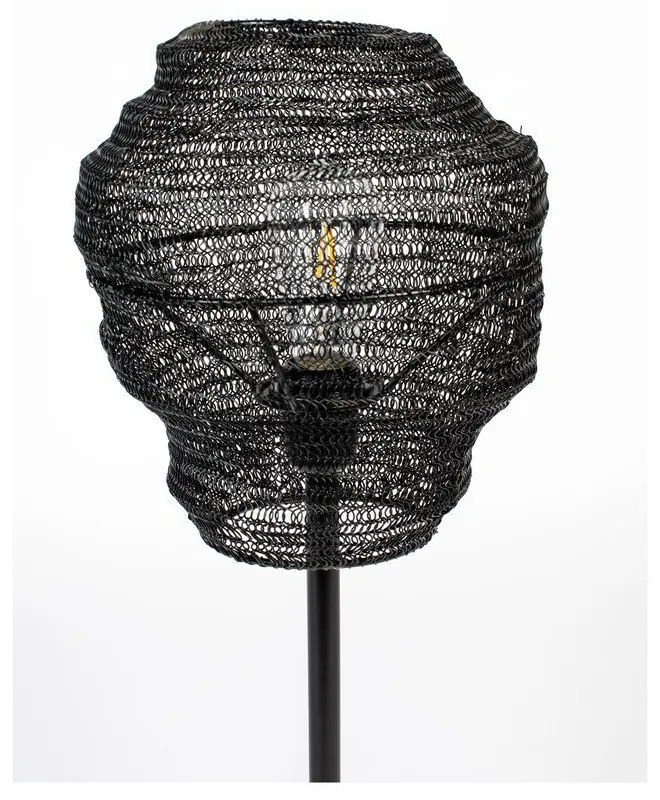 Lampada da tavolo nera Lena - White Label