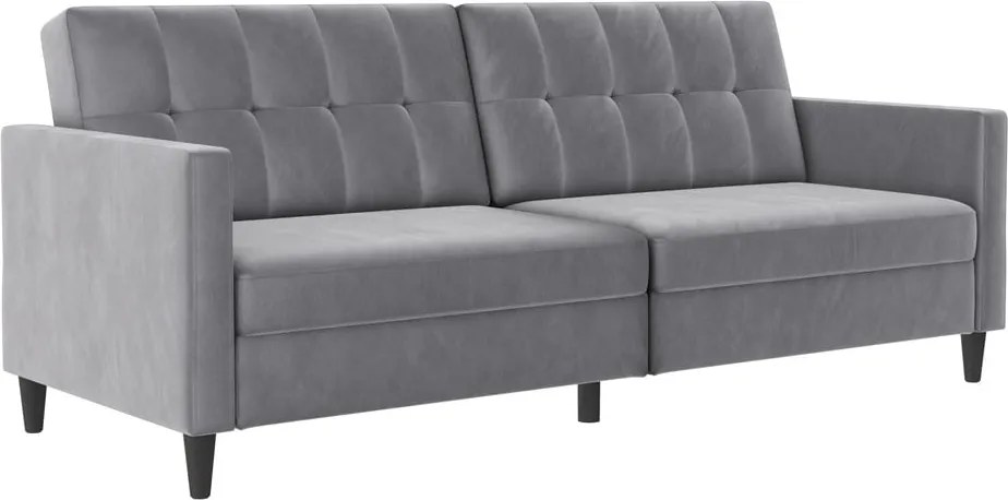 Divano grigio chiaro in velluto 203 cm Hartford - Støraa