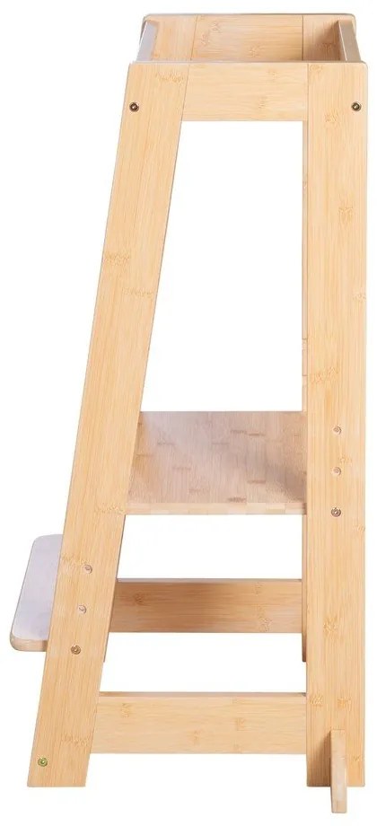 Torre di apprendimento di colore naturale in bambù – Roba