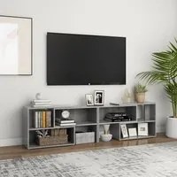 Mobile TV Grigio Cemento 149x30x52 cm in Truciolato 808363