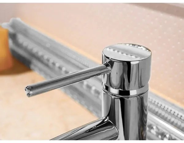 REA-B4101 - Miscelatore per lavabo LUNGO 16,5 cm cromo lucido