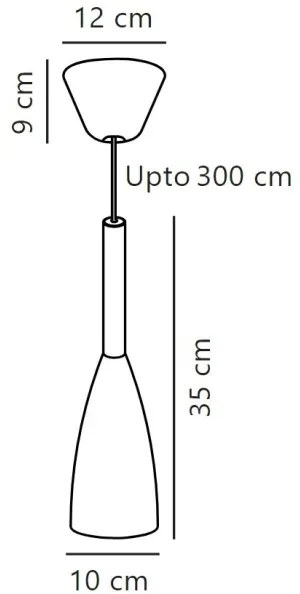 DFTP by Nordlux - Lampadario a sospensione con filo PURE 1xE27/40W/230V