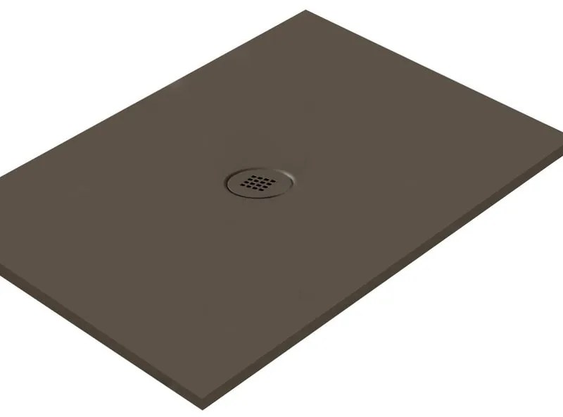 Piatto doccia in ceramica extra slim caffè L 140 x L 70 cm