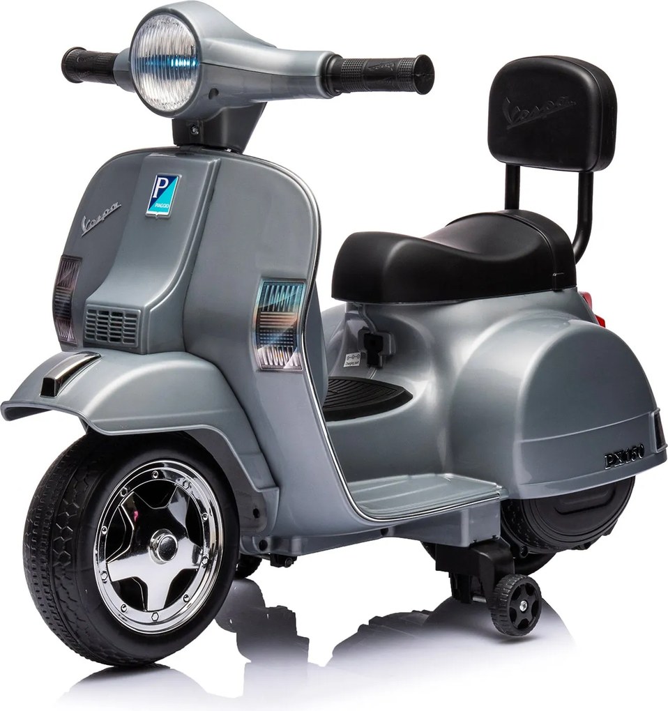 Piaggio Mini Vespa PX150 Elettrica 6V per Bambini Grigio...