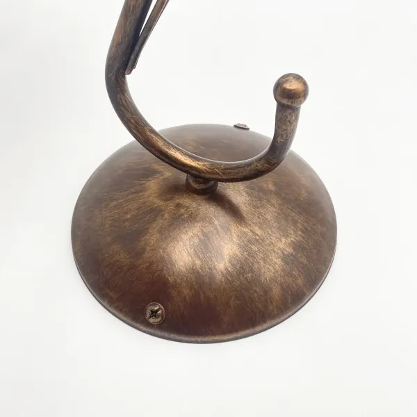 Lampada da parete COBRA 1xE27/60W/230V bronzo/patina