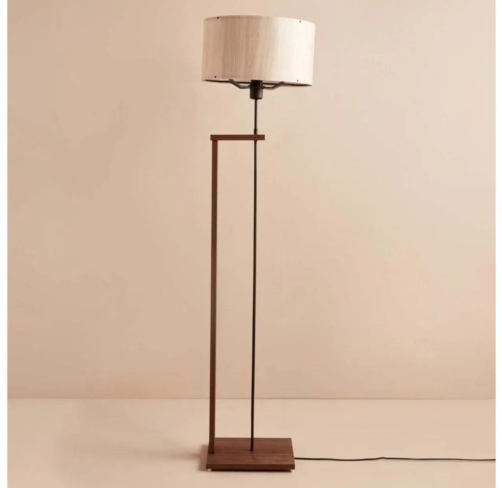 Lampada a piantana AYD 1xE27/40W/230V marrone/beige