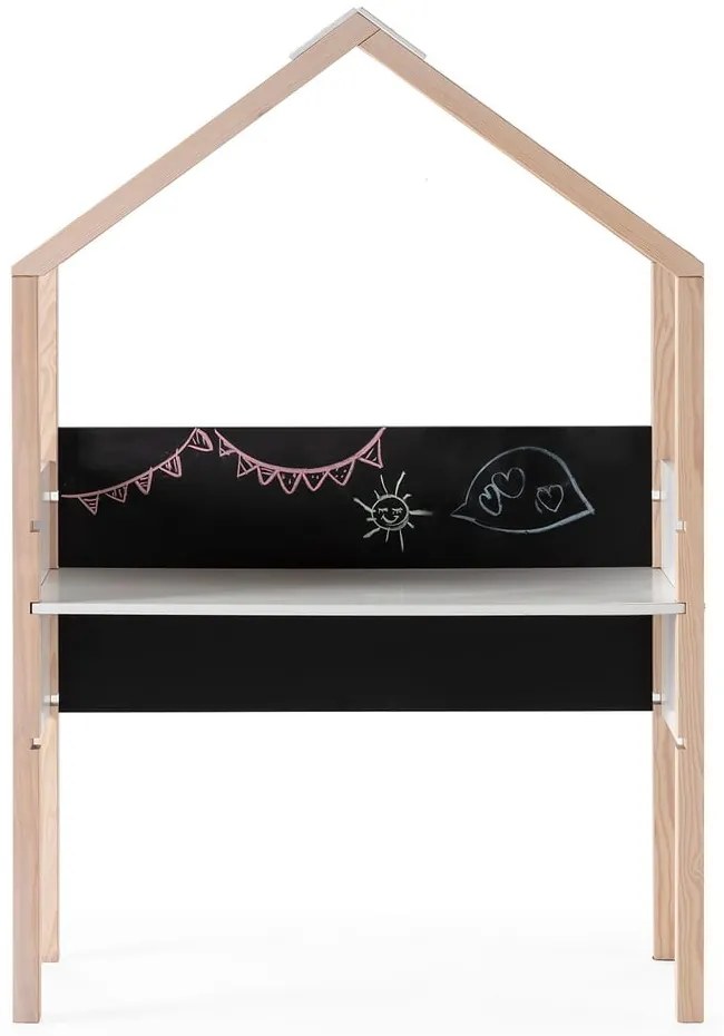 Scrivania per bambini in legno di pino 40x100 cm Roxana - Marckeric