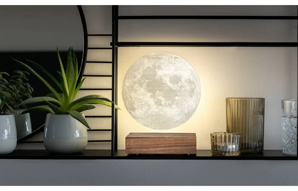 Lampada da tavolo marrone (altezza totale 14 cm) Moon – Gingko