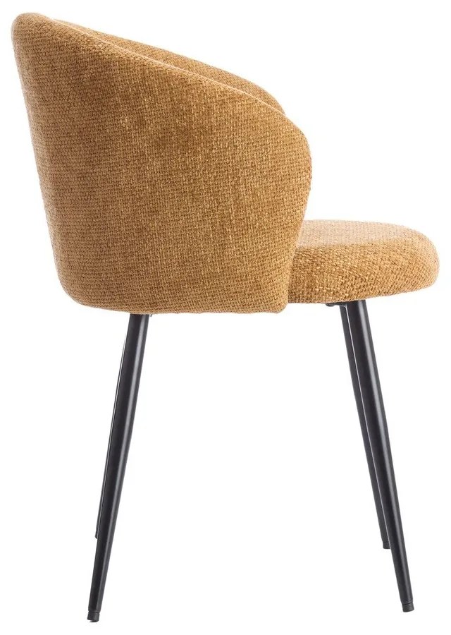 Set di sedie da pranzo giallo ocra in metallo 2 pz Radaja – Light &amp; Living