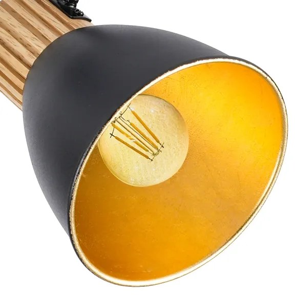 Brilagi - Faretto ODENSE 4xE14/10W/230V legno/nero