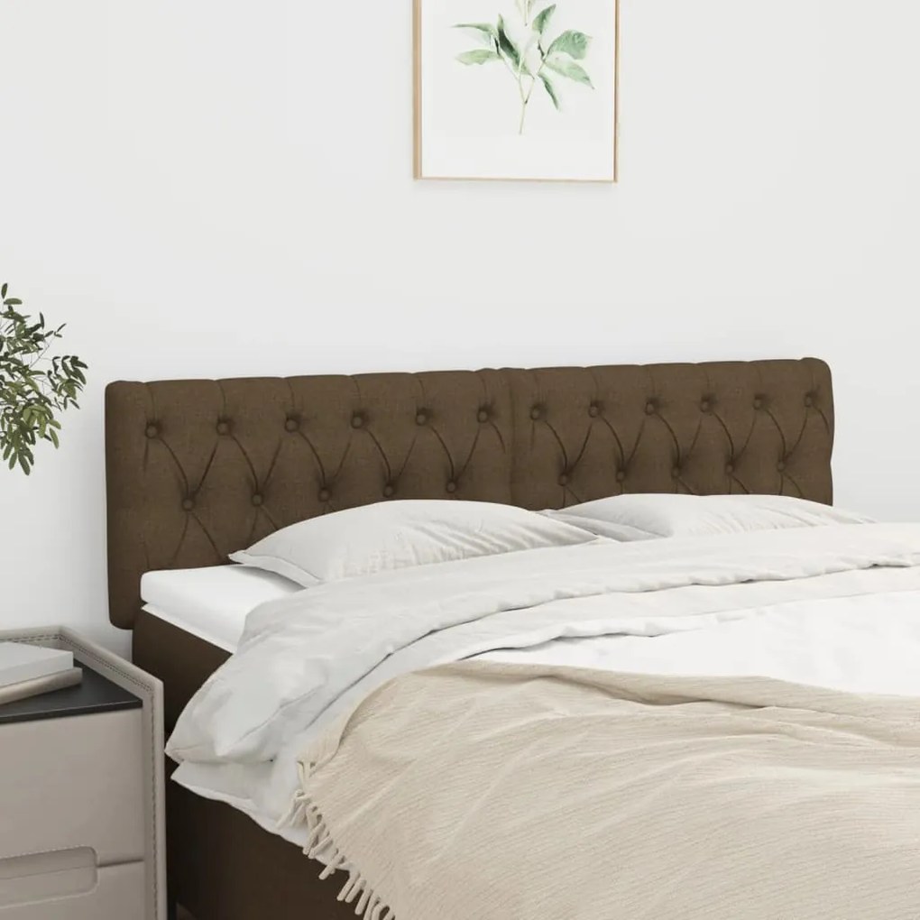 Testiere 2 Pz Marrone Scuro 72 X 7 X 78/88 Cm İn Tessuto /