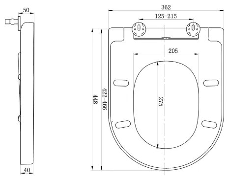 Sapho - Sedile WC LISA SoftClose bianco