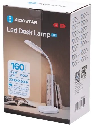 Aigostar - Lampada da tavolo LED dimmerabile con funzione Touch LED/3W/5V