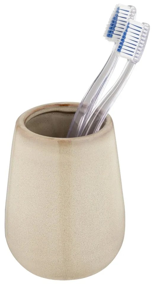 Portaspazzolino beige in ceramica Sirmione – Wenko