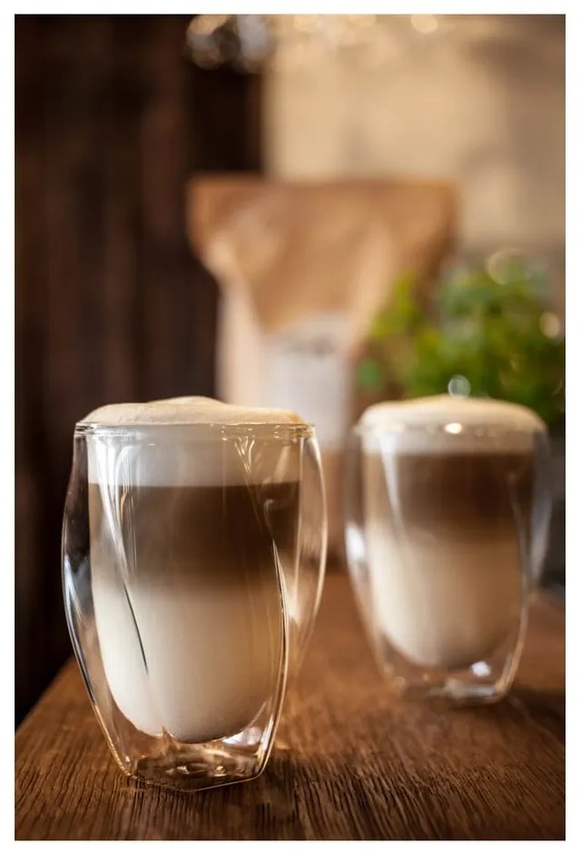 Set di 2 bicchieri da latte a doppia parete, 300 ml - Vialli Design