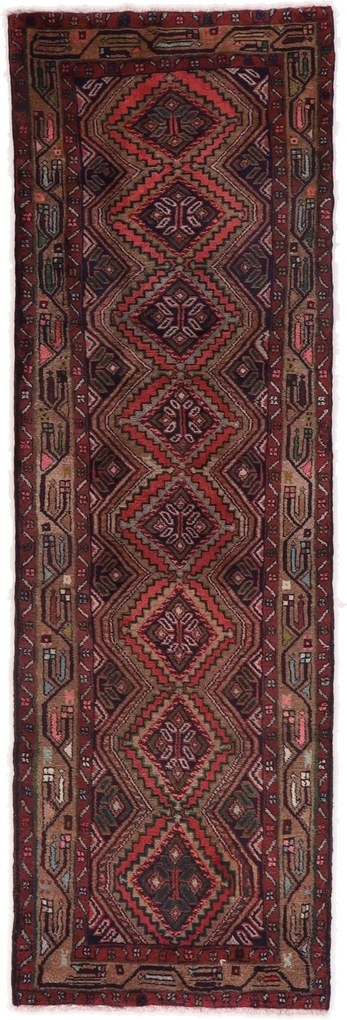 Hamedan Tappeto 270x90 (Iran) Annodato A Mano