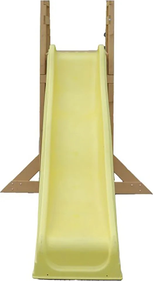 Scivolo da Giardino 262x60x183cm Certificato Fsc in Legno Giallo...