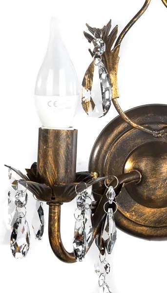 ONLI - Applique TERESA 2xE14/6W/230V bronzo