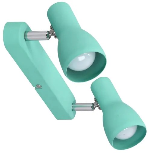 Luce Spot PICARDO 2xE14/40W/230V turchese