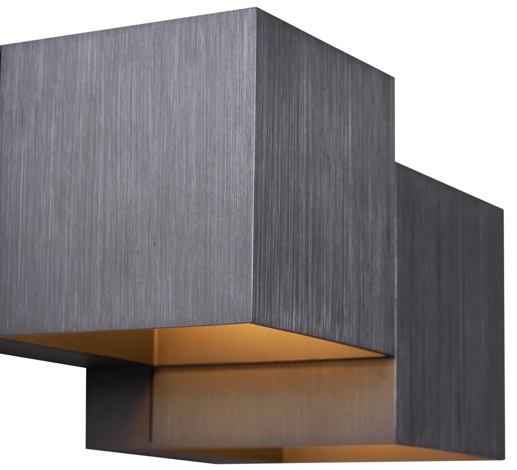 Applique moderna in metallo canna di fucile 2 luci - Transfer Double