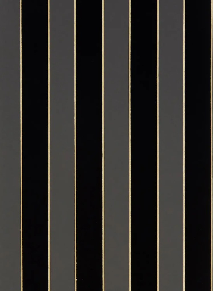 Osborne & Little Tapete Regency Stripe - Charcoal/ Gold