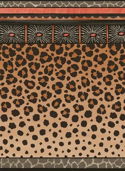 Cole & Son Carta da parati Zulu Border - Orange