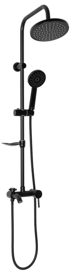REA-P7005 - Set doccia LUIS nero opaco