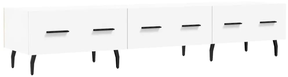 Mobile porta tv bianco 150x36x30 cm in legno multistrato