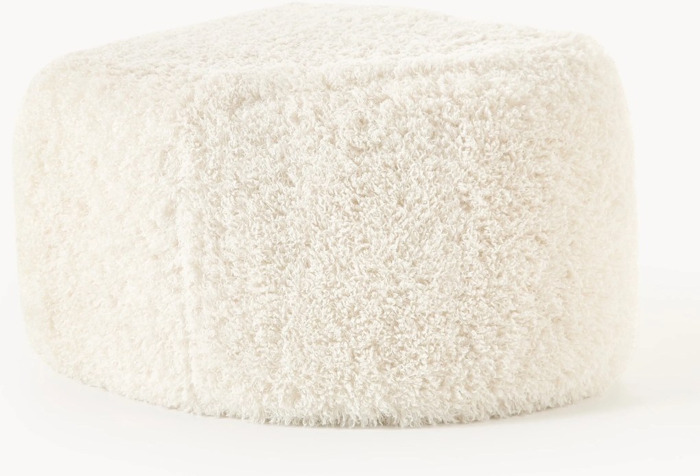 Pouf ovale in teddy Wolke
