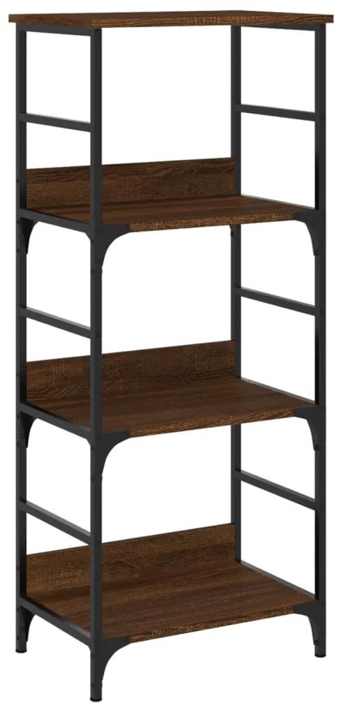 Libreria rovere marrone 50x33x117,5 cm in legno multistrato