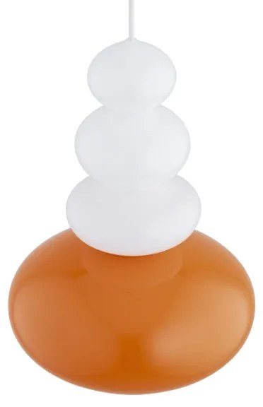 Argon 8822 - Lampadario a sospensione con filo DIEGO 1xGU10/5W/230V bianco/arancione