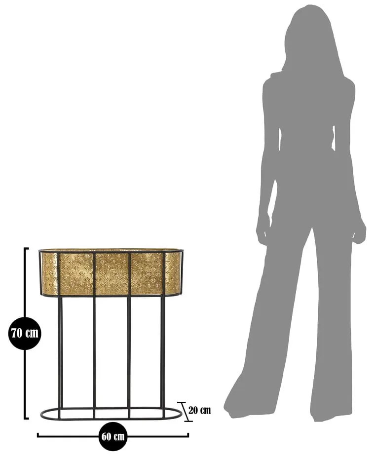 Portafiori in metallo Oval - Mauro Ferretti