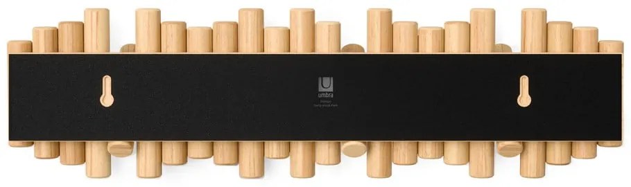 Attaccapanni da parete di colore naturale in pino massiccio 61 cm Picket – Umbra