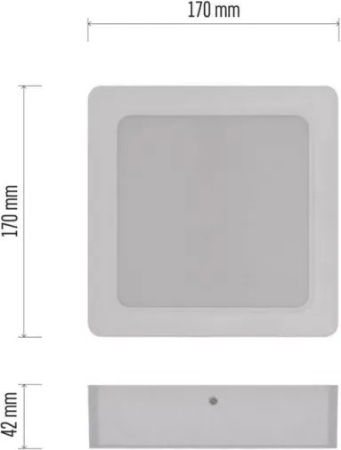 Plafoniera LED LED/18W/230V 17x17 cm bianco